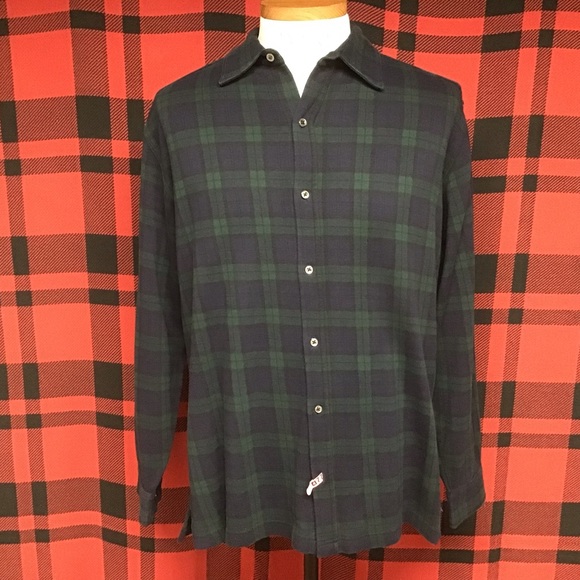 Polo Ralph Lauren Other - GUC POLO black watch heavy cotton shirt sz L